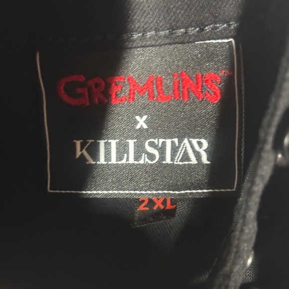 NWT Killstar Gremlin Stripe Pinafore Dress - Black - Picture 3 of 5